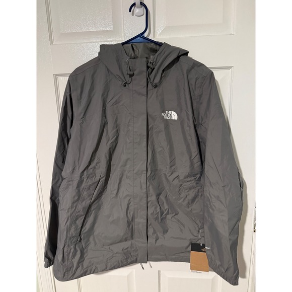 The North Face Antora Jacket Women's Plus Size 2X Raincoat Gray NWT - Picture 1 of 5
